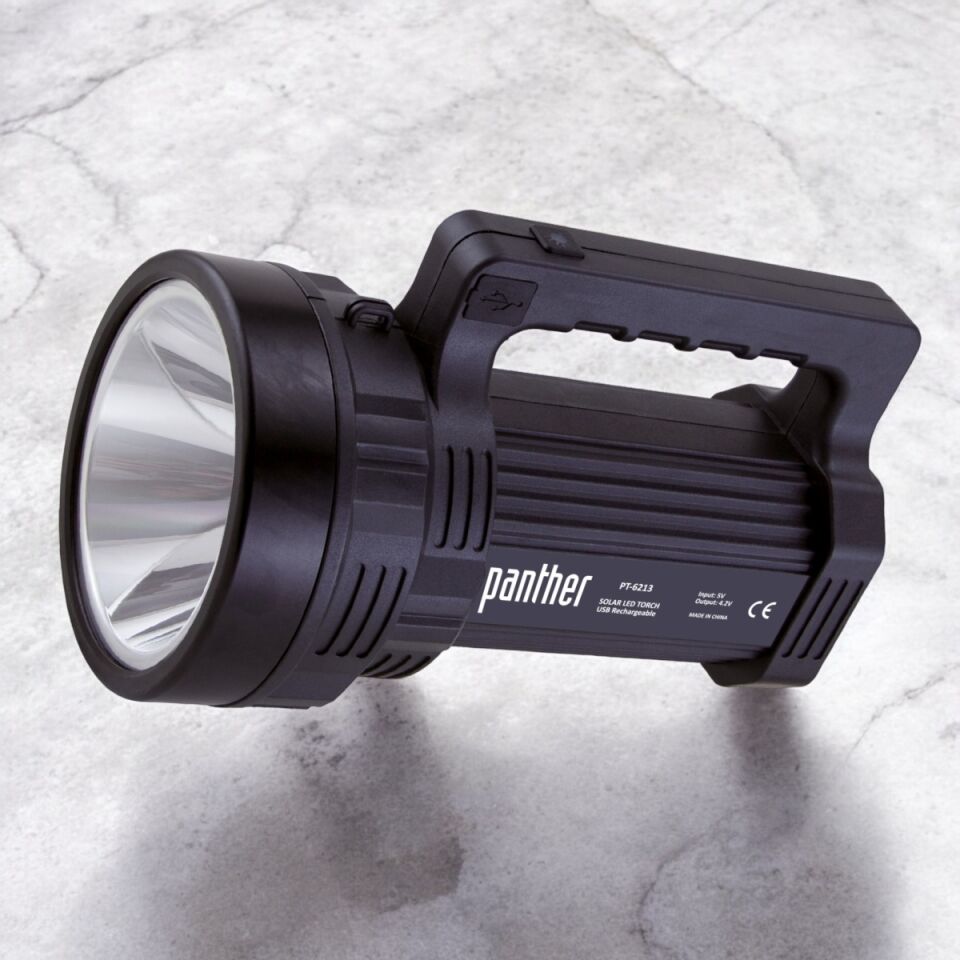PANTHER PT-6213 USB ŞARJLI SOLAR EL FENERİ