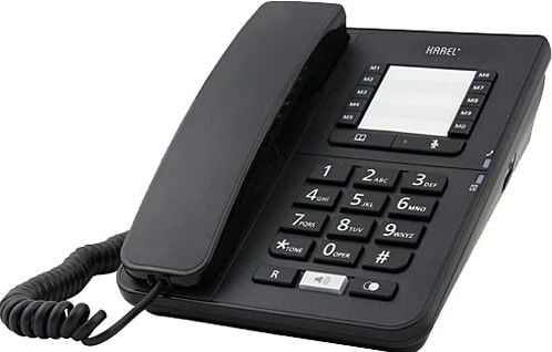 423028-1 KAREL TM 142 MASA TELEFONU SİYAH