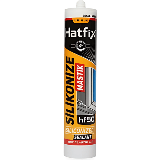MASTİK HATFİX SİLİKONİZE BEYAZ 500GR
