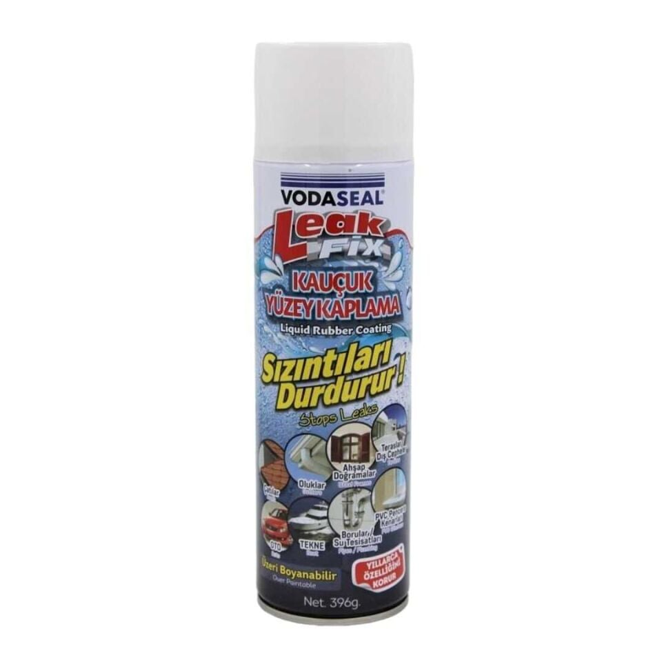 VODASEAL LEAK FİX KAUÇUK İZOLASYON SPREYİ BEYAZ 396gr.