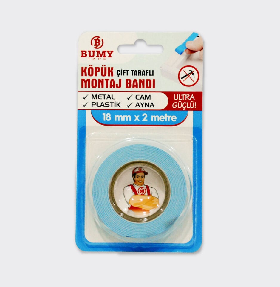BUMY KÖPÜK MONTAJ BANDI 18MM*2MT