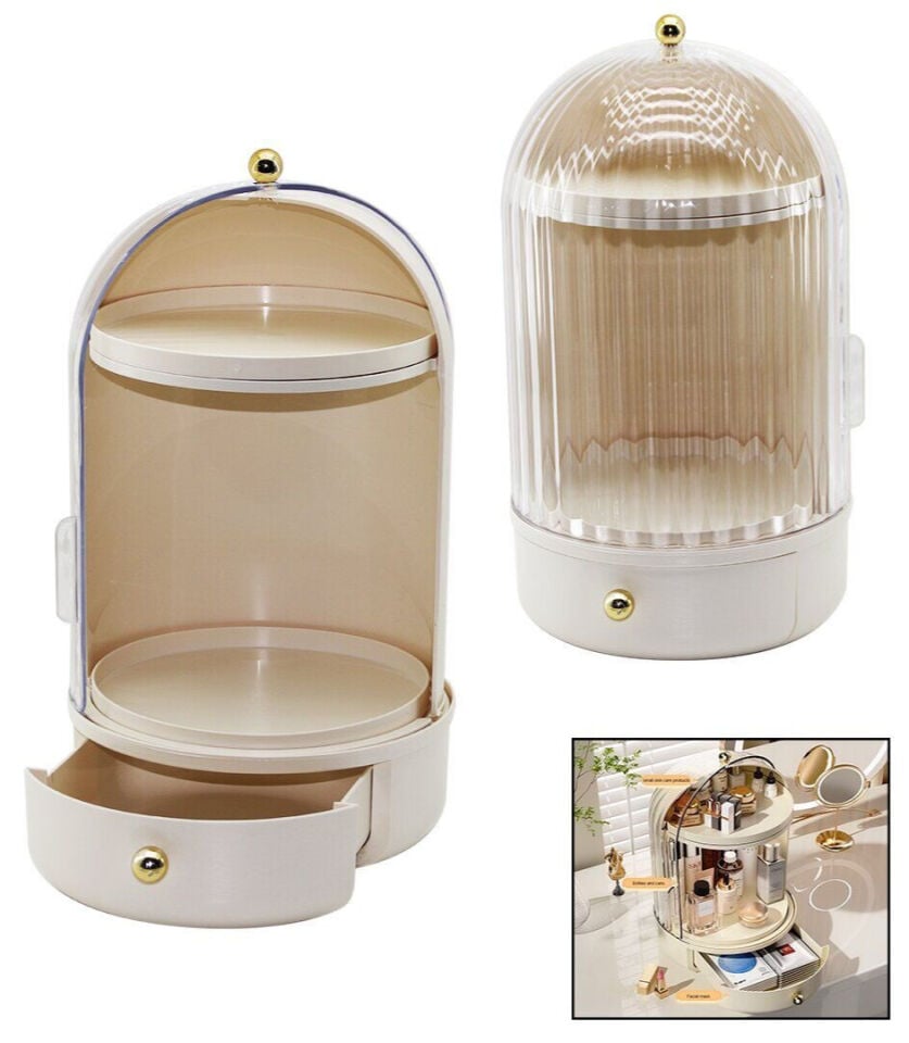 HOUSE BY HOUSE VİTRİN 360° KOZMETİK ORGANİZER UR-3459