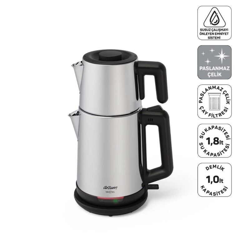 AR3158-06 ARZUM NEOSTEEL ÇAY MAKİNESİ INOX