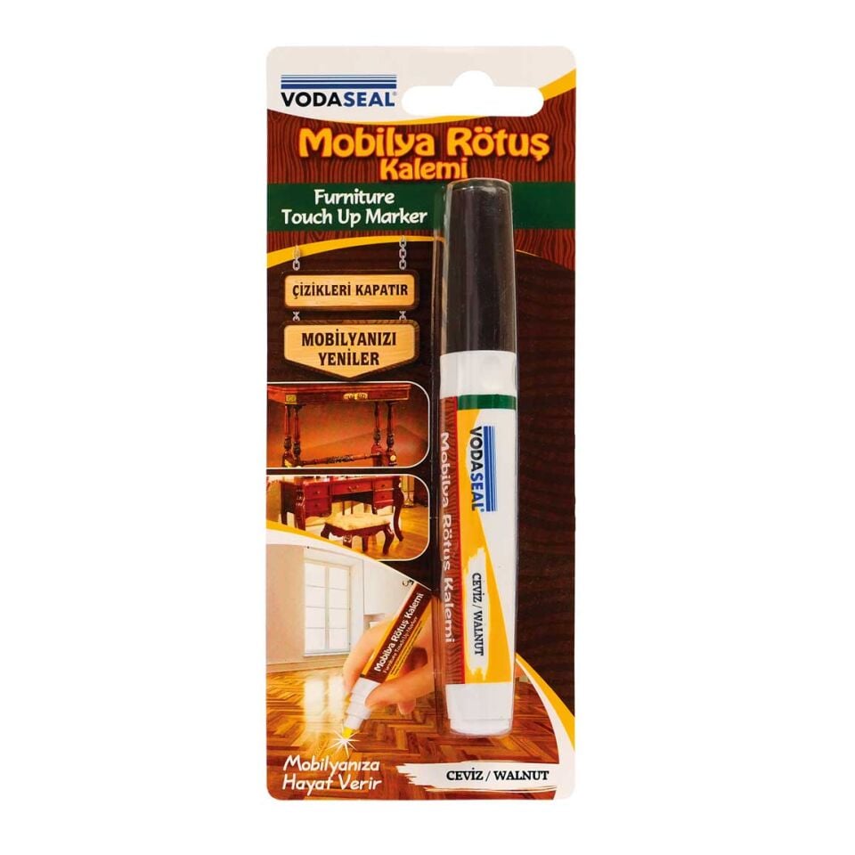 VODASEAL MOBİLYA RÖTUŞ KALEMİ CEVİZ BLİSTERLİ MRK11