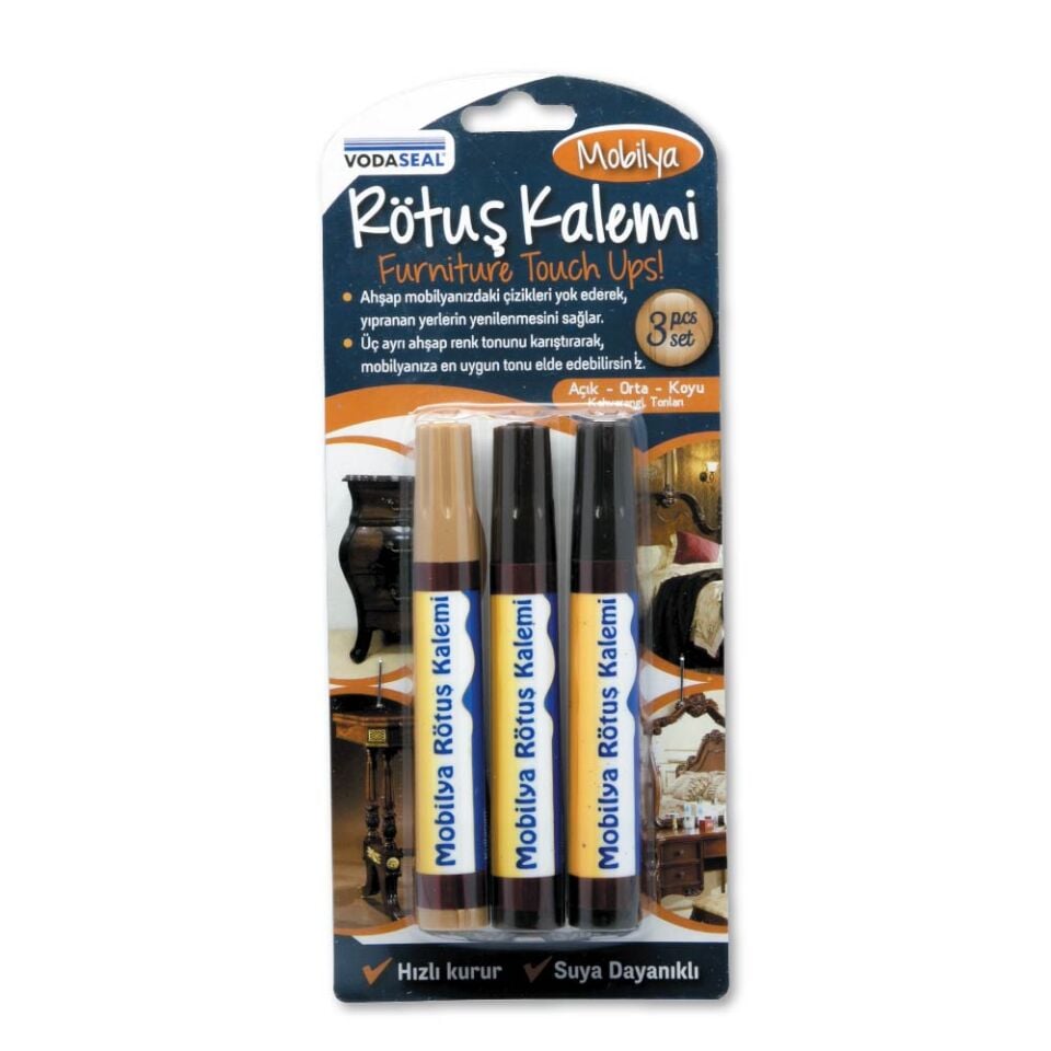 VODASEAL MOBİLYA RÖTUŞ KALEMİ 3LÜ