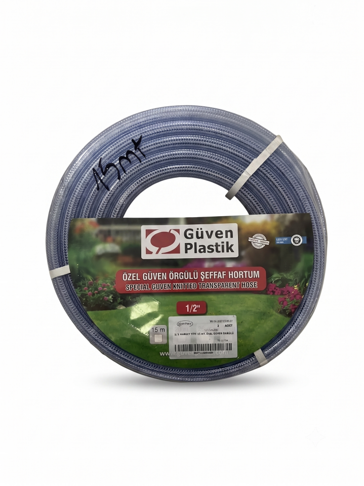 GÜVEN PLASTİK 1/2 (15MT) MARKET TİPİ  ÖZEL GÜVEN ÖRGÜLÜ ŞEFFAF 1215OGOS