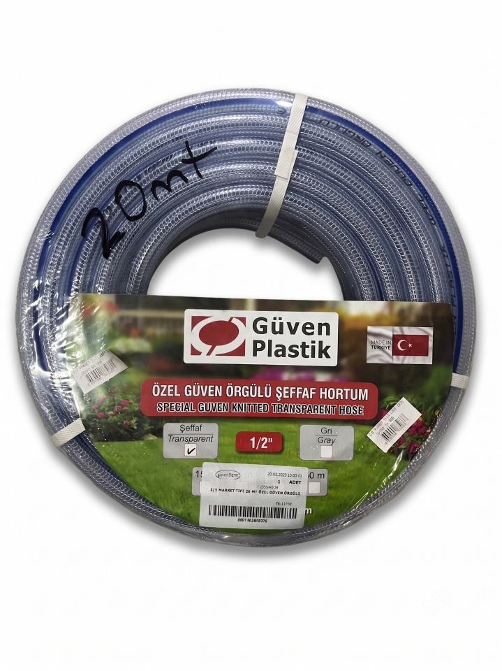 GÜVEN 1/2 (20MT) MARKET TİPİ ÖZEL GÜVEN ÖRGÜLÜ ŞEFFAF 1220OGOS