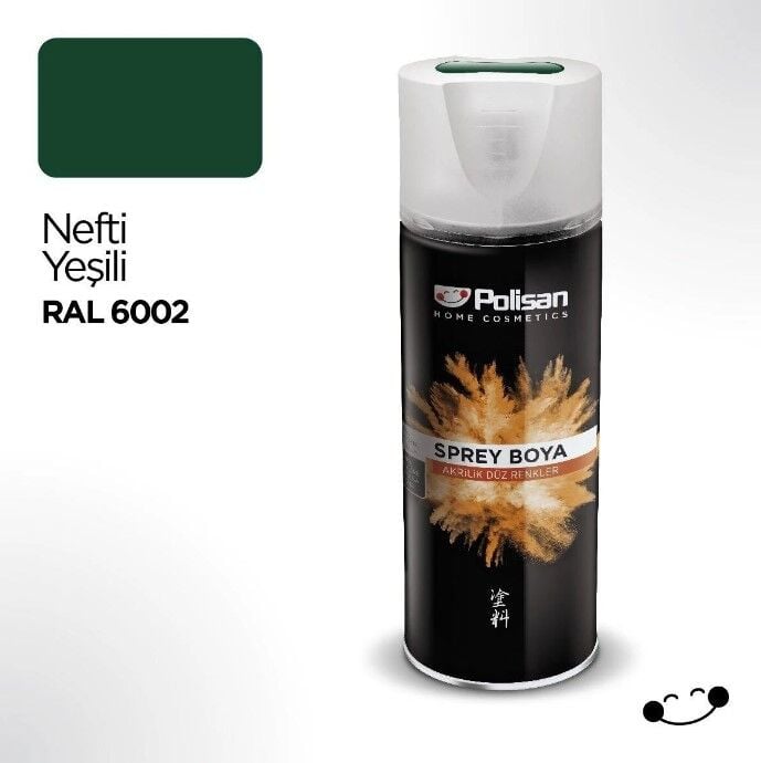 POLİSAN- NEFTİ YEŞİL RAL 6002 AKRİLİK SPREY BOYA