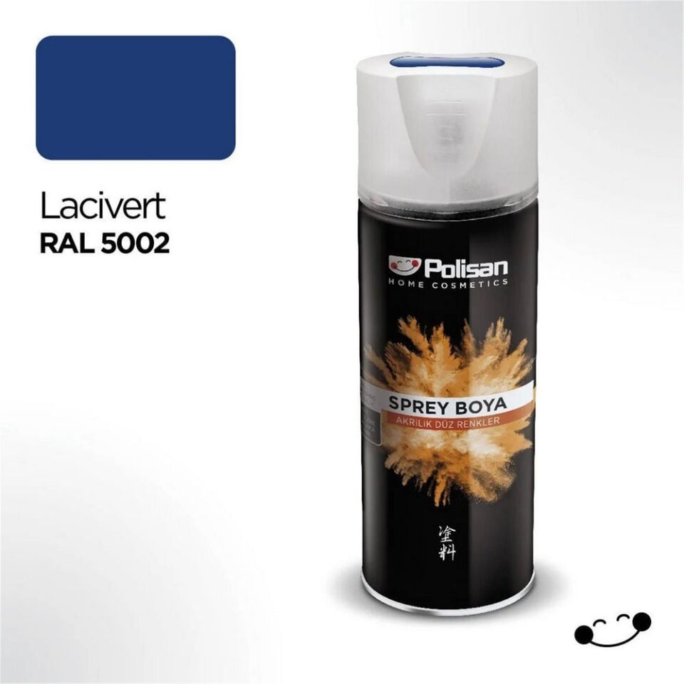 POLİSAN- LACİVERT RAL 5002 AKRİLİK SPREY BOYA