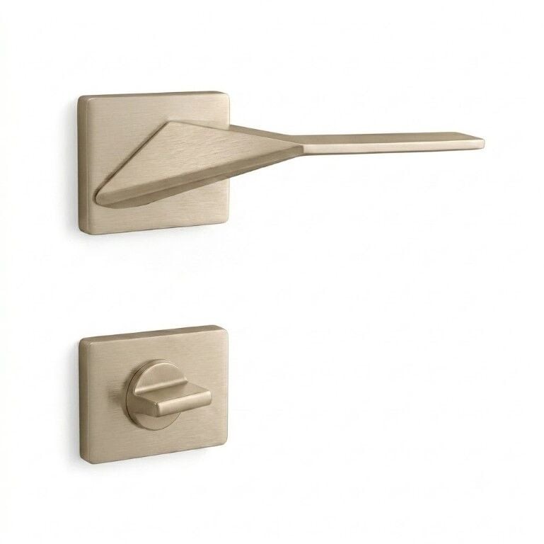 7156-0259 SOFUOĞLU GAMA KARE ROZET İNOX WC KAPI KOLU