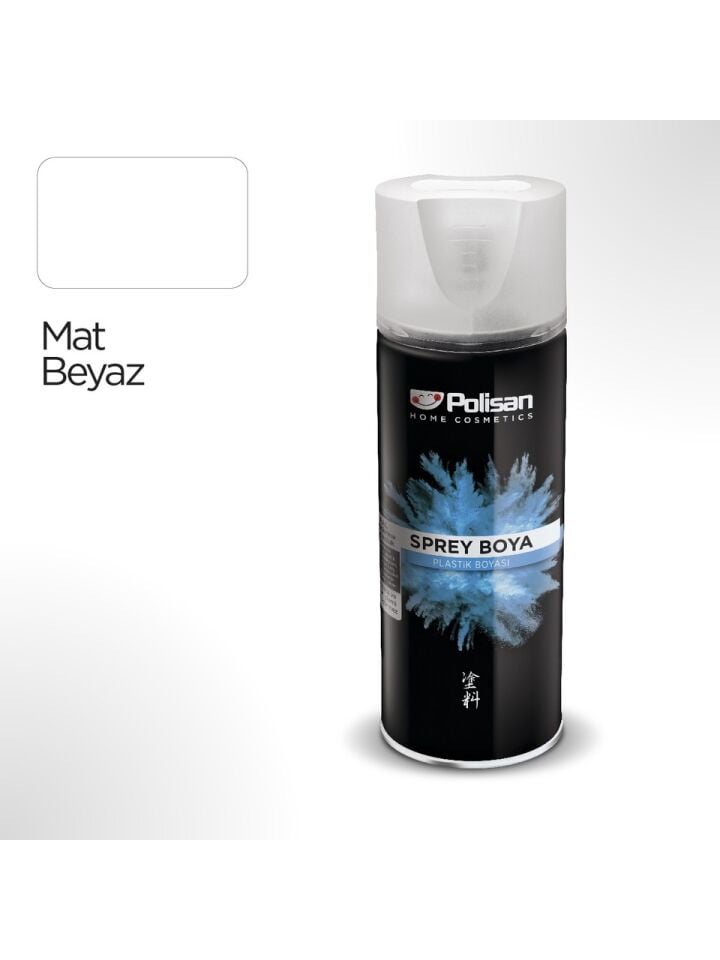 POLİSAN-SPREY BOYA PLASTİK YÜZEY MAT BEYAZ