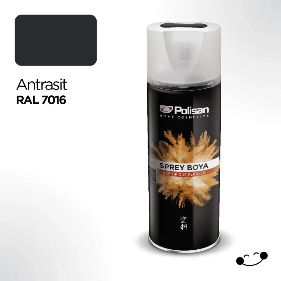 POLİSAN- AKRİLİK ANTRASİT 7016 AKRİLİK SPREY BOYA