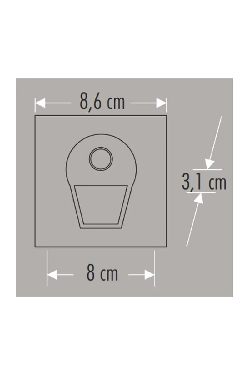 CATA 5170B 1W SENSÖRLÜ LEDLİ KORİDOR ARMATÜRÜ (BEYAZ)