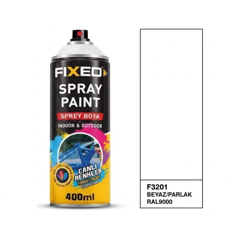 SGS F3201 SPREY BOYA AKRİLİK BEYAZ RAL 9000 320GR 400ML